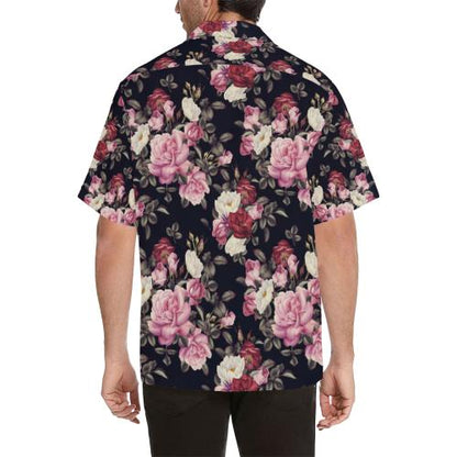 Rose Pattern Hawaiian Shirt