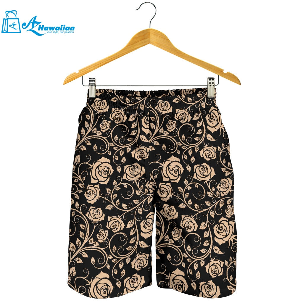 Rose Pattern Print Design 04 Men Shorts