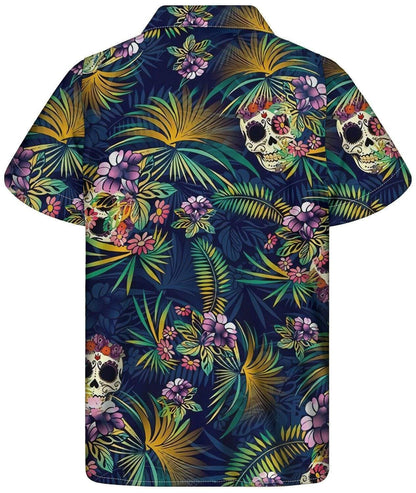 Halloween - Tropical Skull Hawaii Shirts #DH