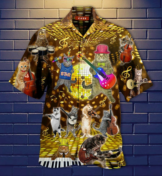 Cat Music Band Hawaiian Shirt | For Men & Women | Adult | HW3460