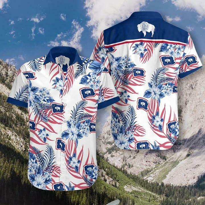 Wyoming Proud Tropical Hawaiian Shirt 131