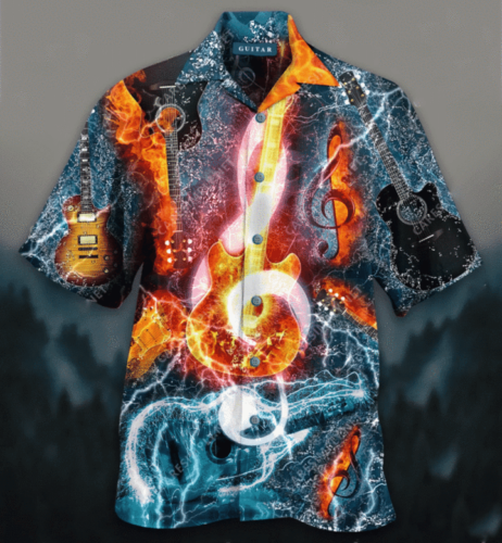 Amazing Music Note Guitar Hawaiian Shirt