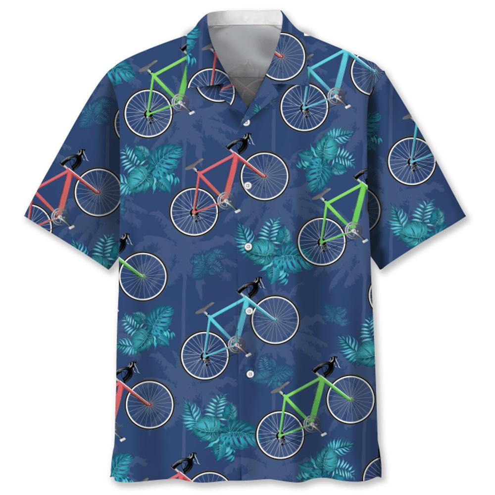 Cycling Tropical Hawaiian Shirt