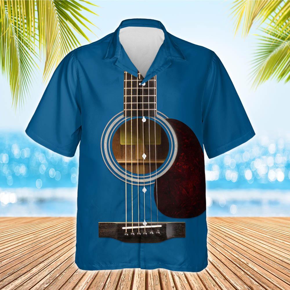 Acoustic Guitar Shirt Thh3198Hwv4 Hawaiian