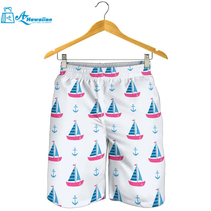 Sailboat Anchor Pattern Men Shorts