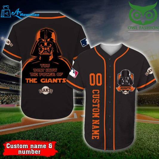 San Francisco Giants Baseball Jersey Darth Vader Star Wars Personalized Gift, Custom Name Number