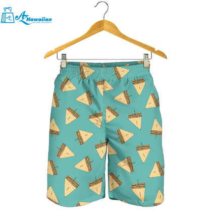 Sandwich Pattern Print Design 03 Men Shorts