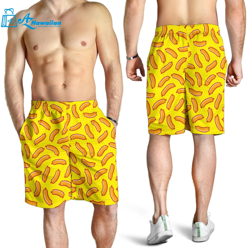 Sausage Pattern Print Design 01 Men Shorts