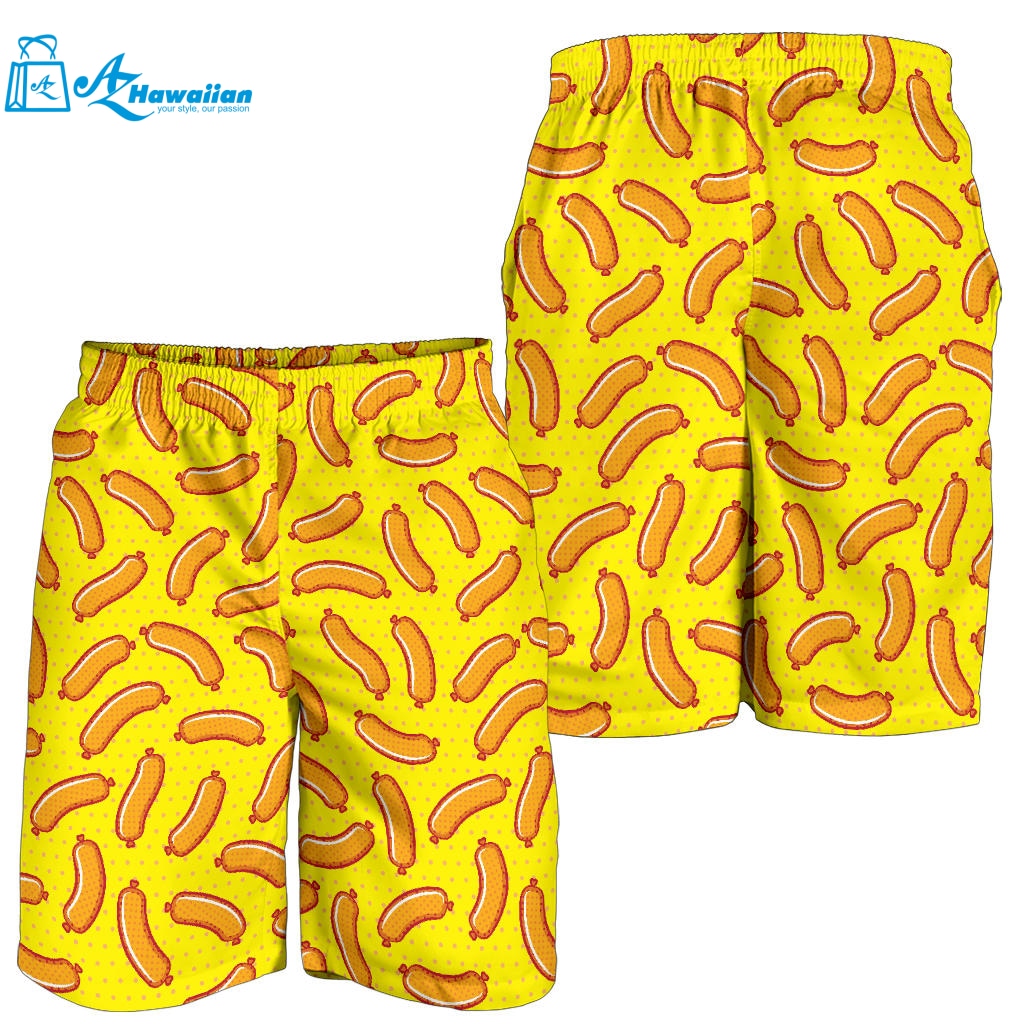 Sausage Pattern Print Design 01 Men Shorts