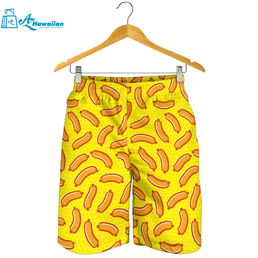 Sausage Pattern Print Design 01 Men Shorts