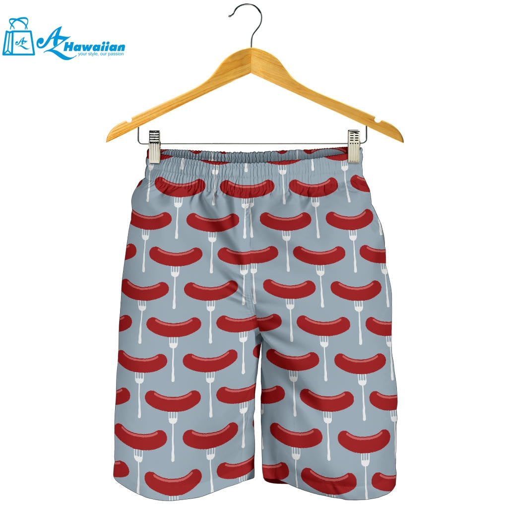 Sausage Pattern Print Design 02 Men Shorts