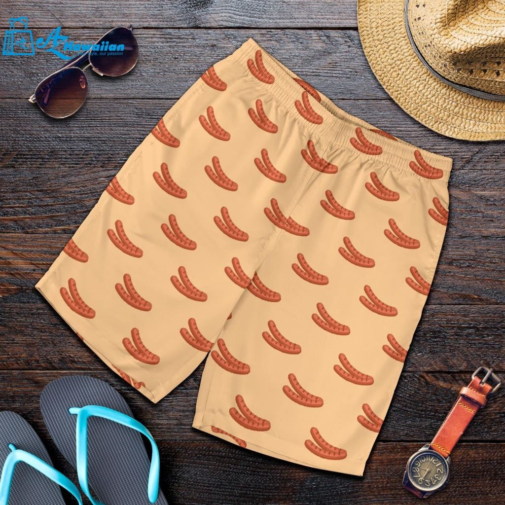 Sausage Pattern Print Design 03 Men Shorts