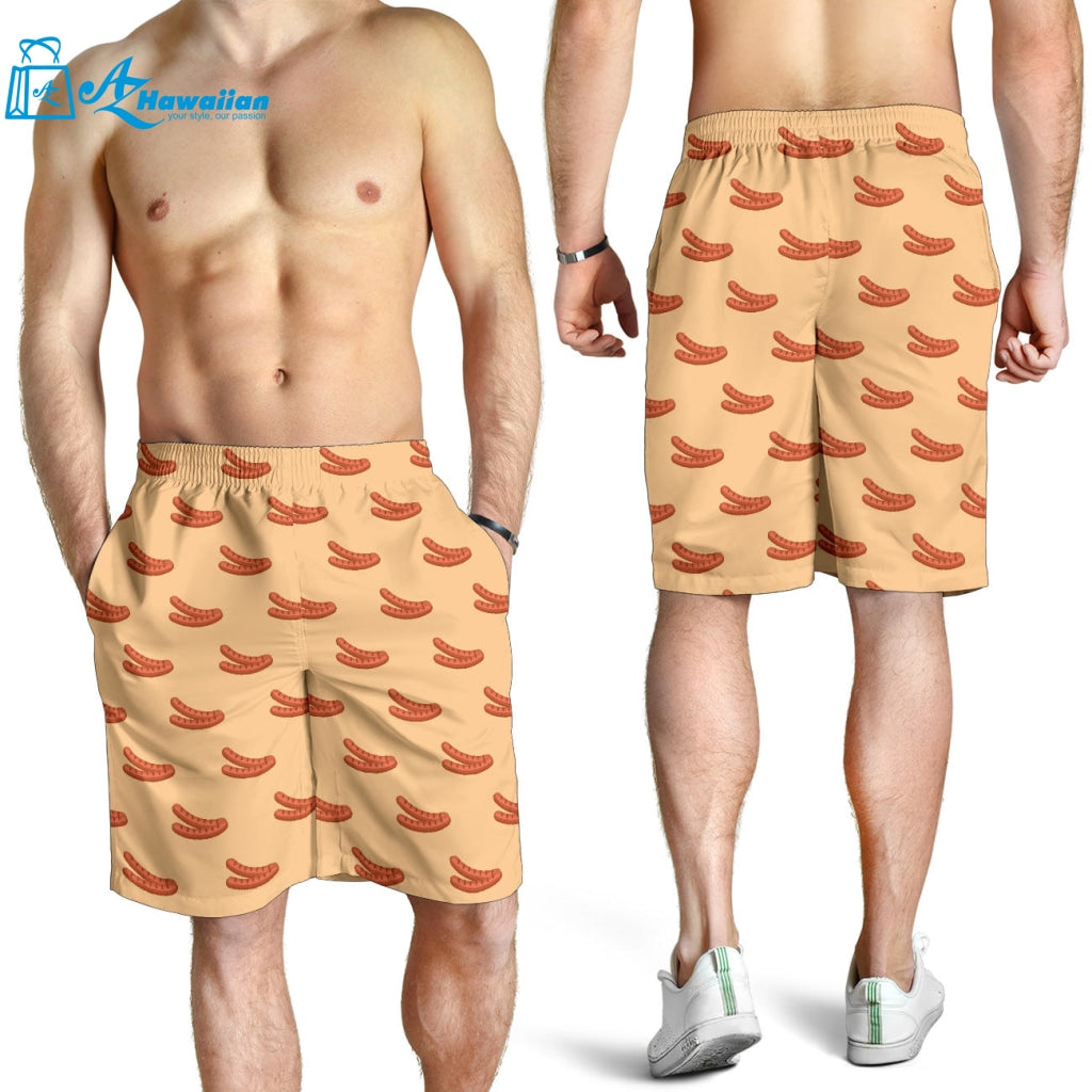 Sausage Pattern Print Design 03 Men Shorts