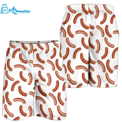 Sausage Pattern Print Design 04 Men Shorts