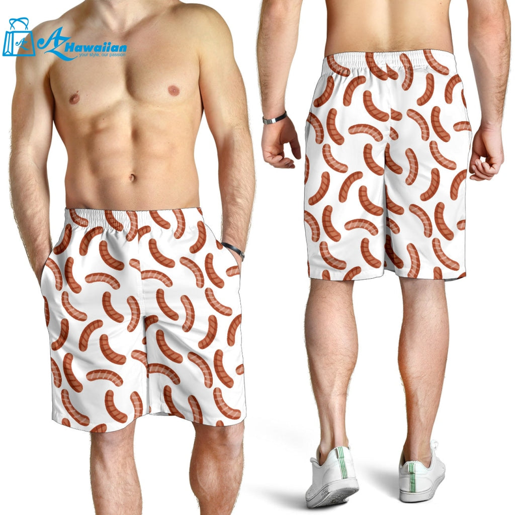 Sausage Pattern Print Design 04 Men Shorts