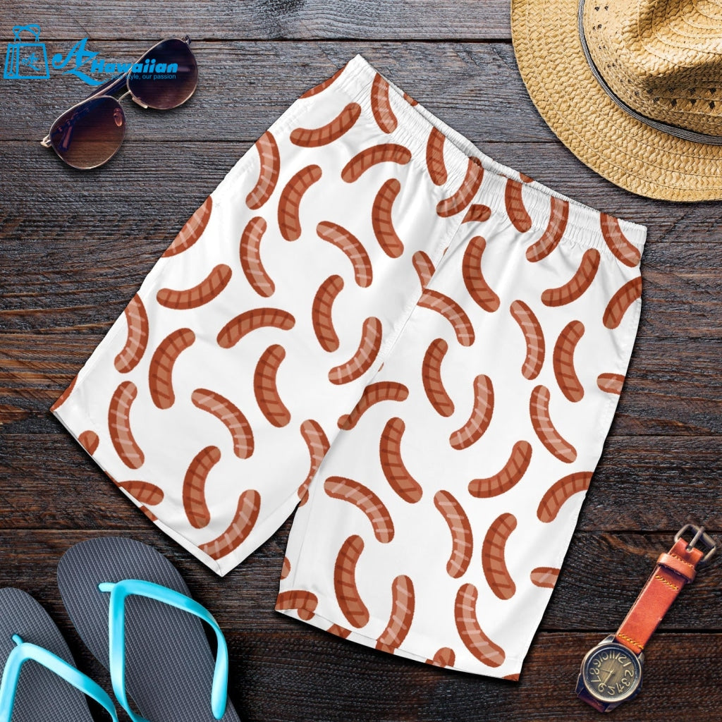 Sausage Pattern Print Design 04 Men Shorts