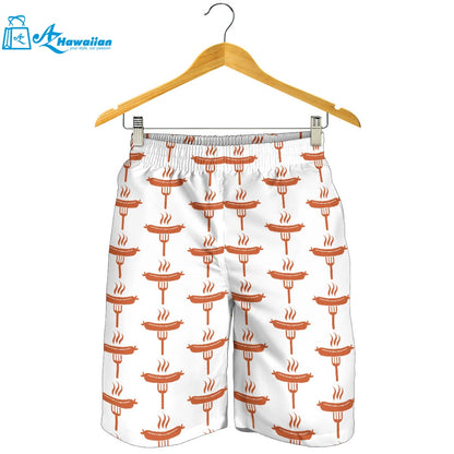 Sausage Pattern Print Design 05 Men Shorts