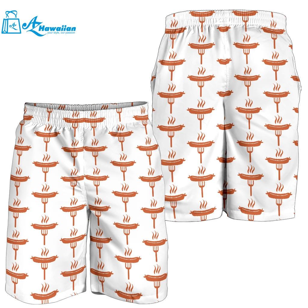 Sausage Pattern Print Design 05 Men Shorts