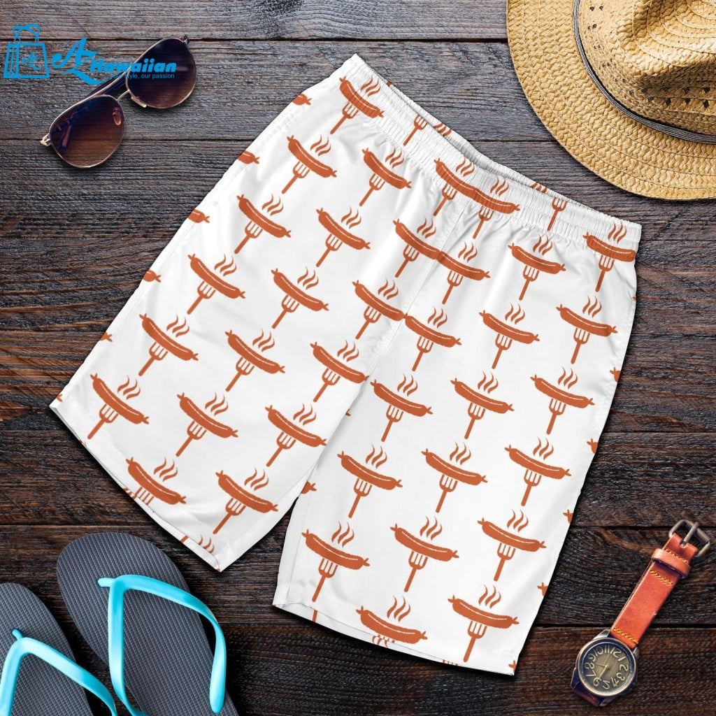 Sausage Pattern Print Design 05 Men Shorts