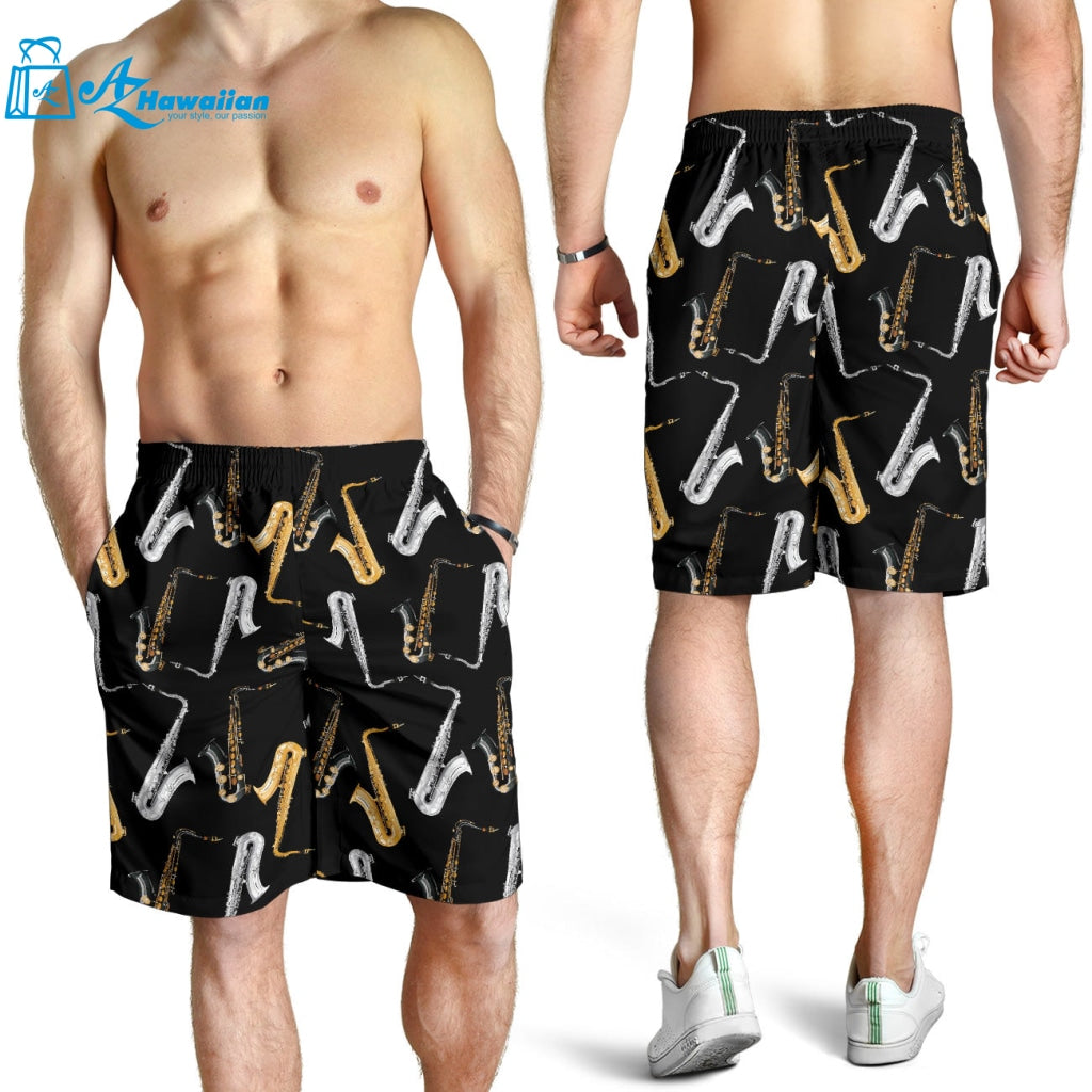 Saxophone Design Pattern Men Shorts