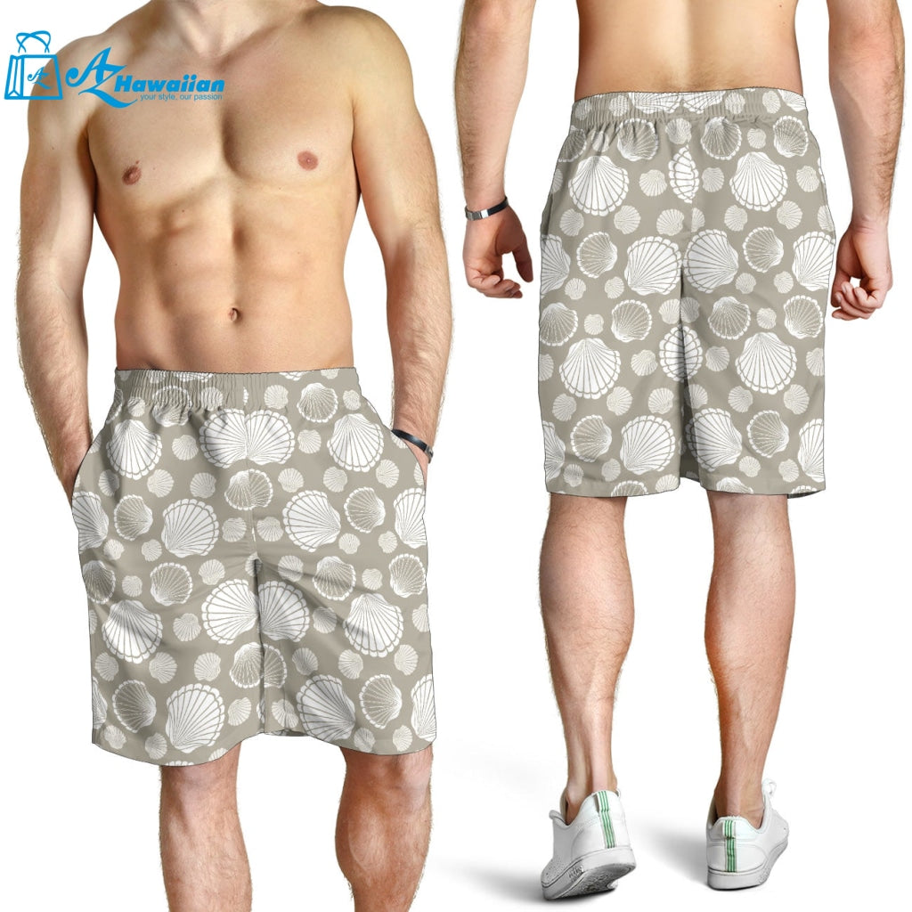 Scallop Shell Pattern Men Shorts