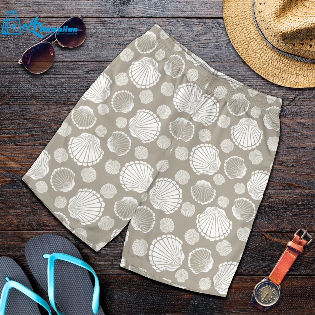 Scallop Shell Pattern Men Shorts