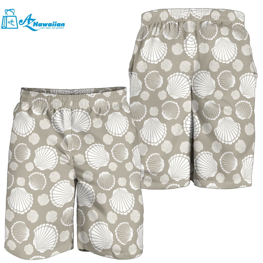 Scallop Shell Pattern Men Shorts