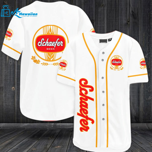 Schaefer Beer Baseball Jersey 