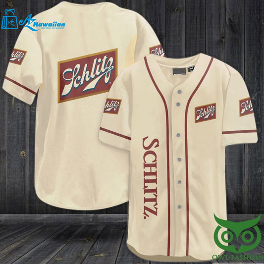 Schlitz beer Baseball Jersey Shirt