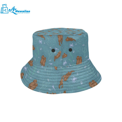 Sea otters pattern Unisex Bucket Hat