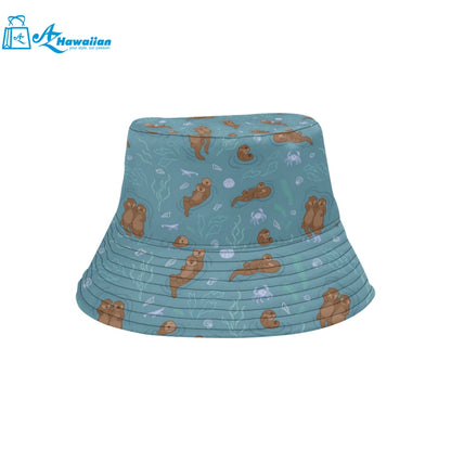 Sea otters pattern Unisex Bucket Hat