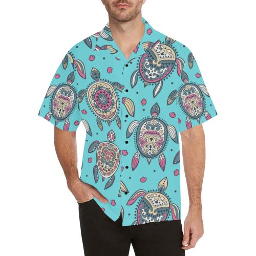 Sea Turtle Art Pattern Hawaiian Shirt