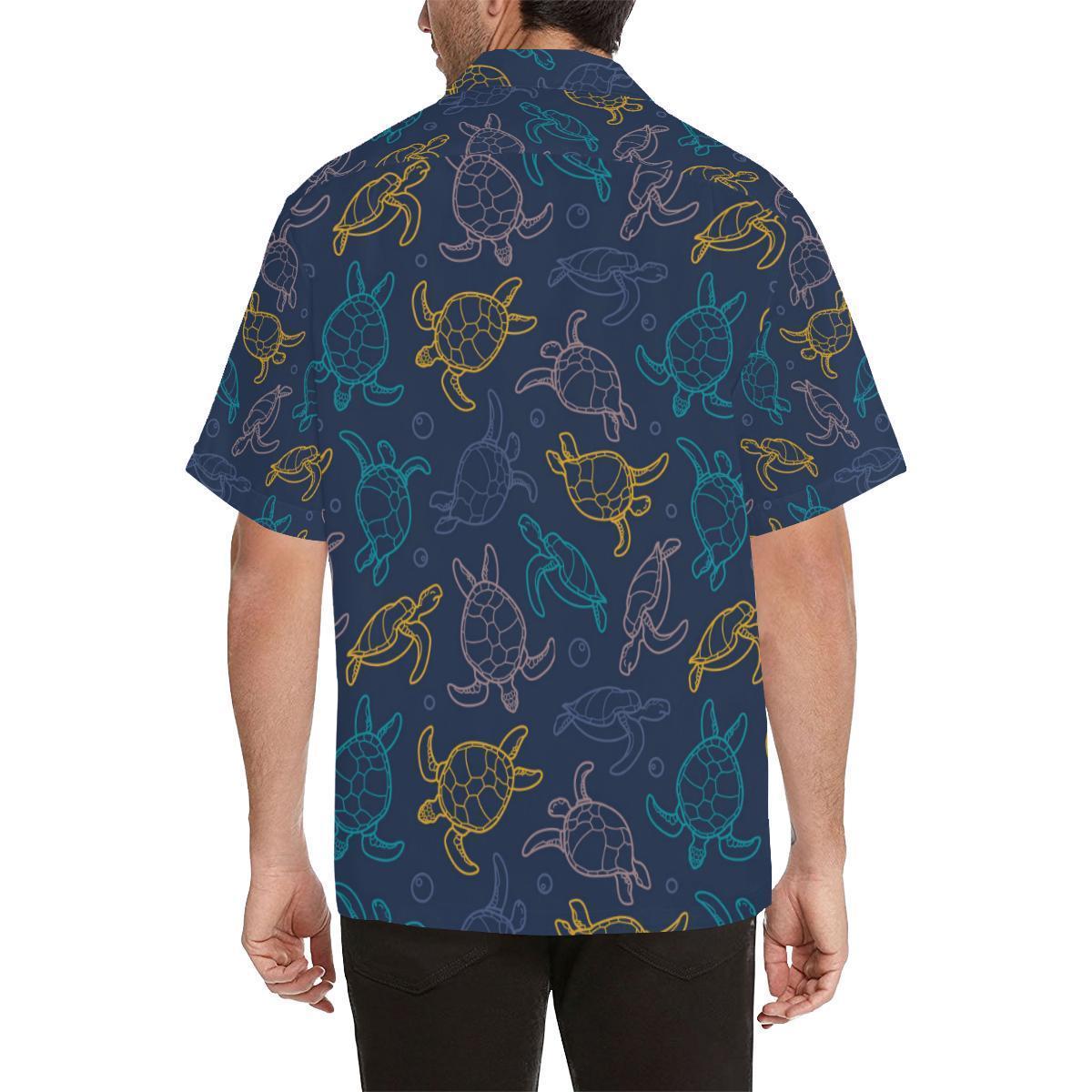 Sea Turtle Baby Print Hawaiian Shirt