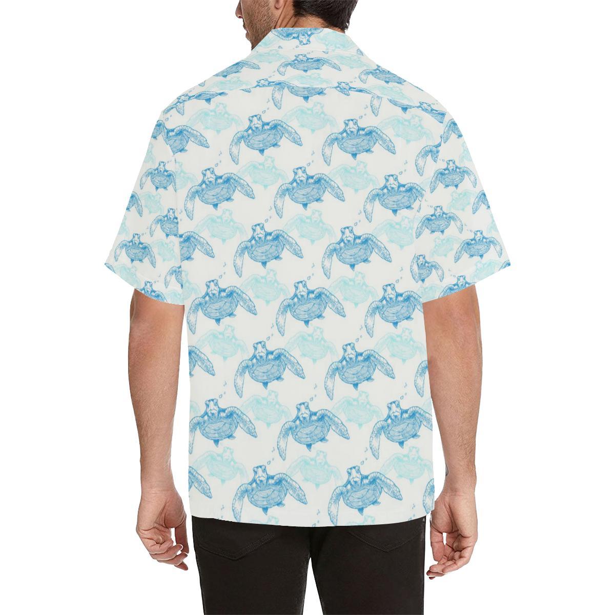 Sea Turtle Pattern Print Design T Hawaiian Shirt