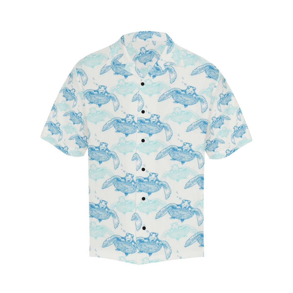 Sea Turtle Pattern Print Design T Hawaiian Shirt