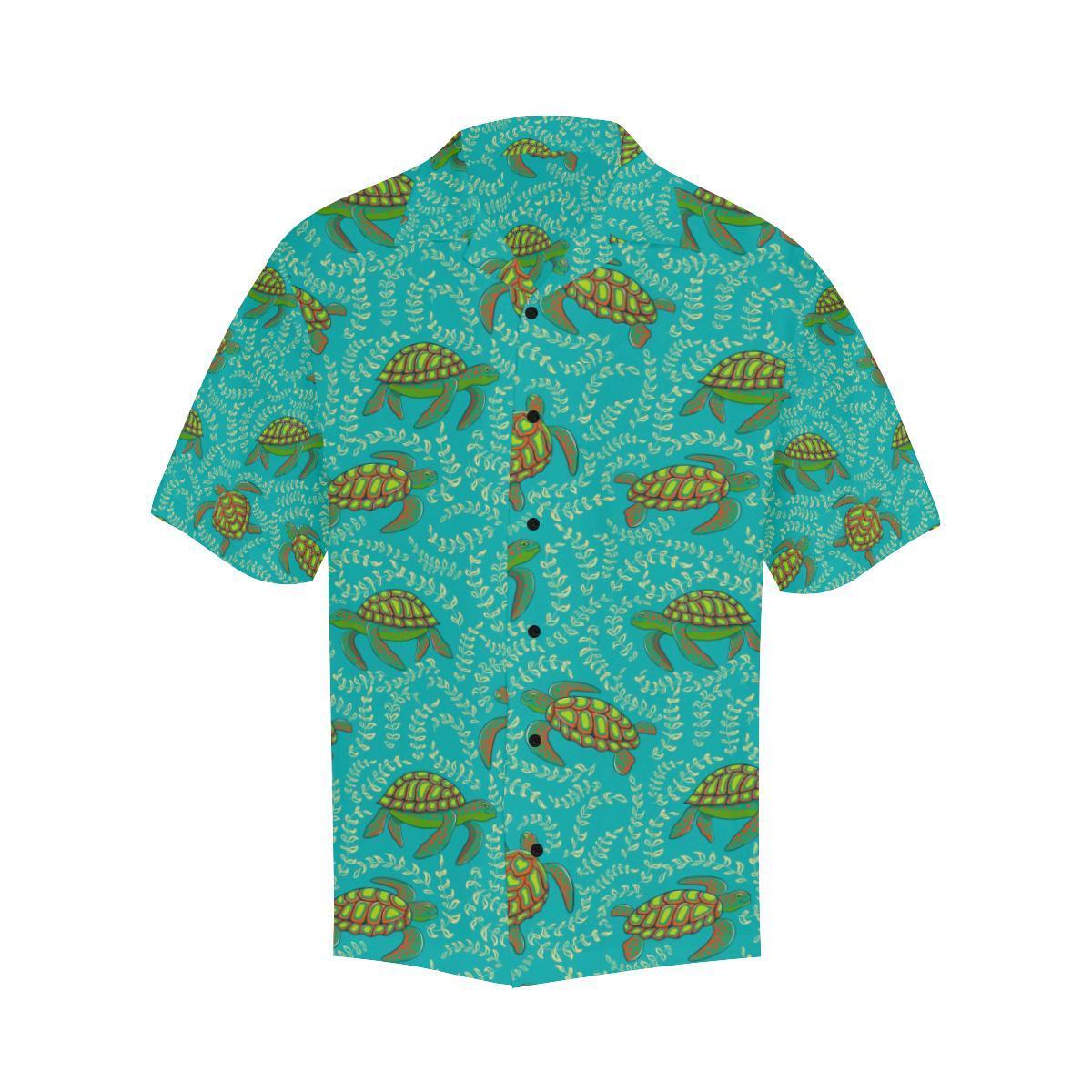 Sea Turtle Pattern Print Design T0 Hawaiian Shirt