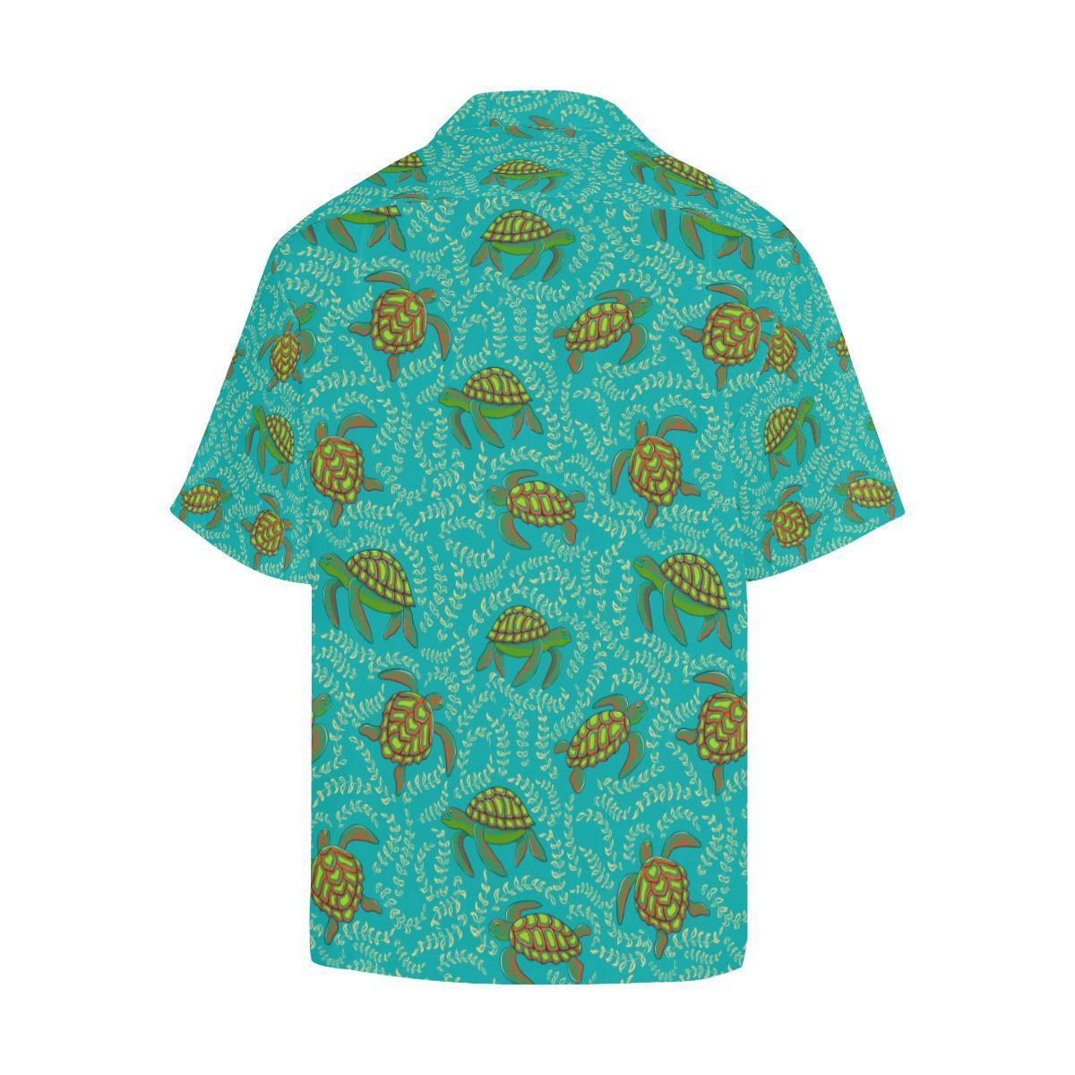 Sea Turtle Pattern Print Design T0 Hawaiian Shirt