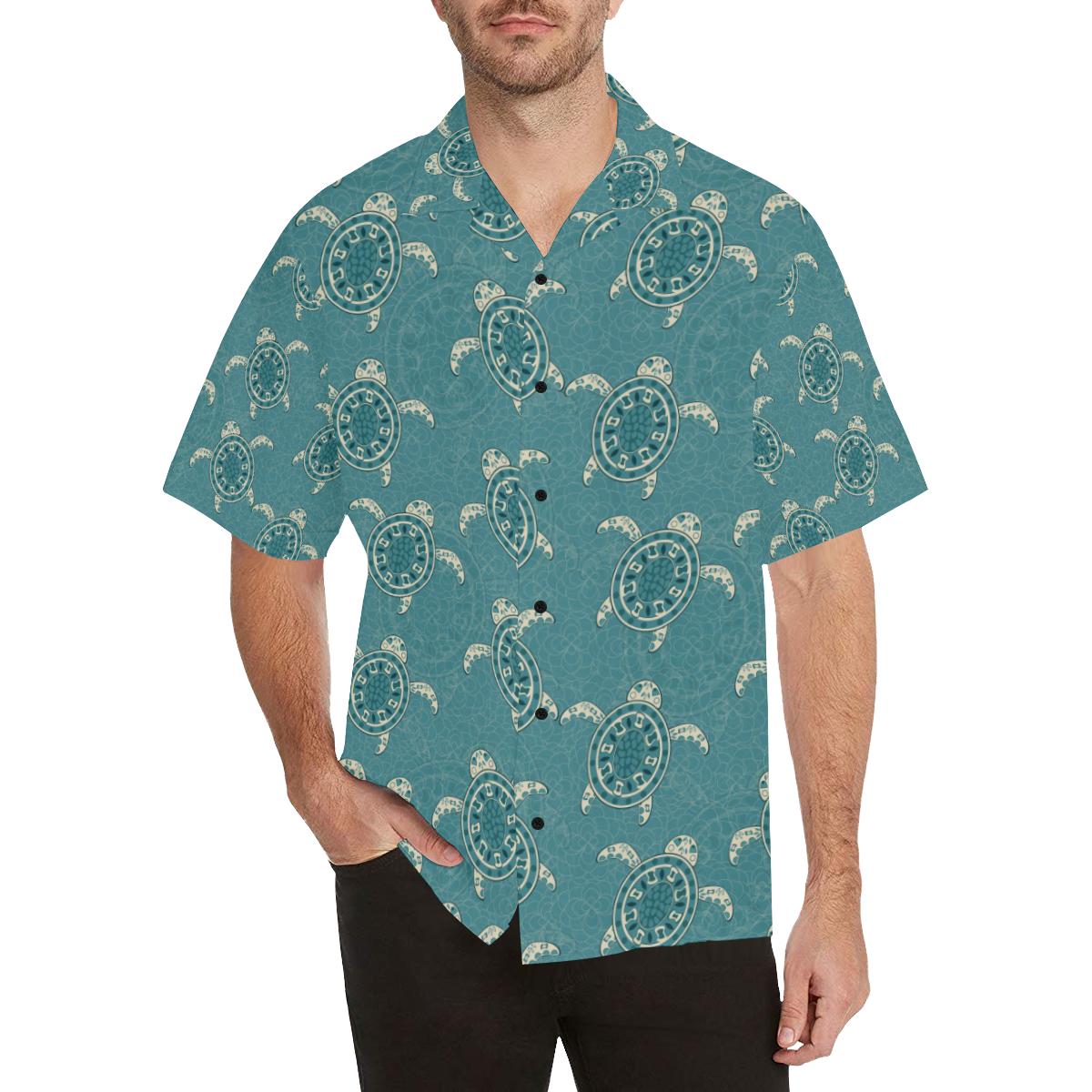 Sea Turtle Pattern Print Design T Hawaiian Shirt