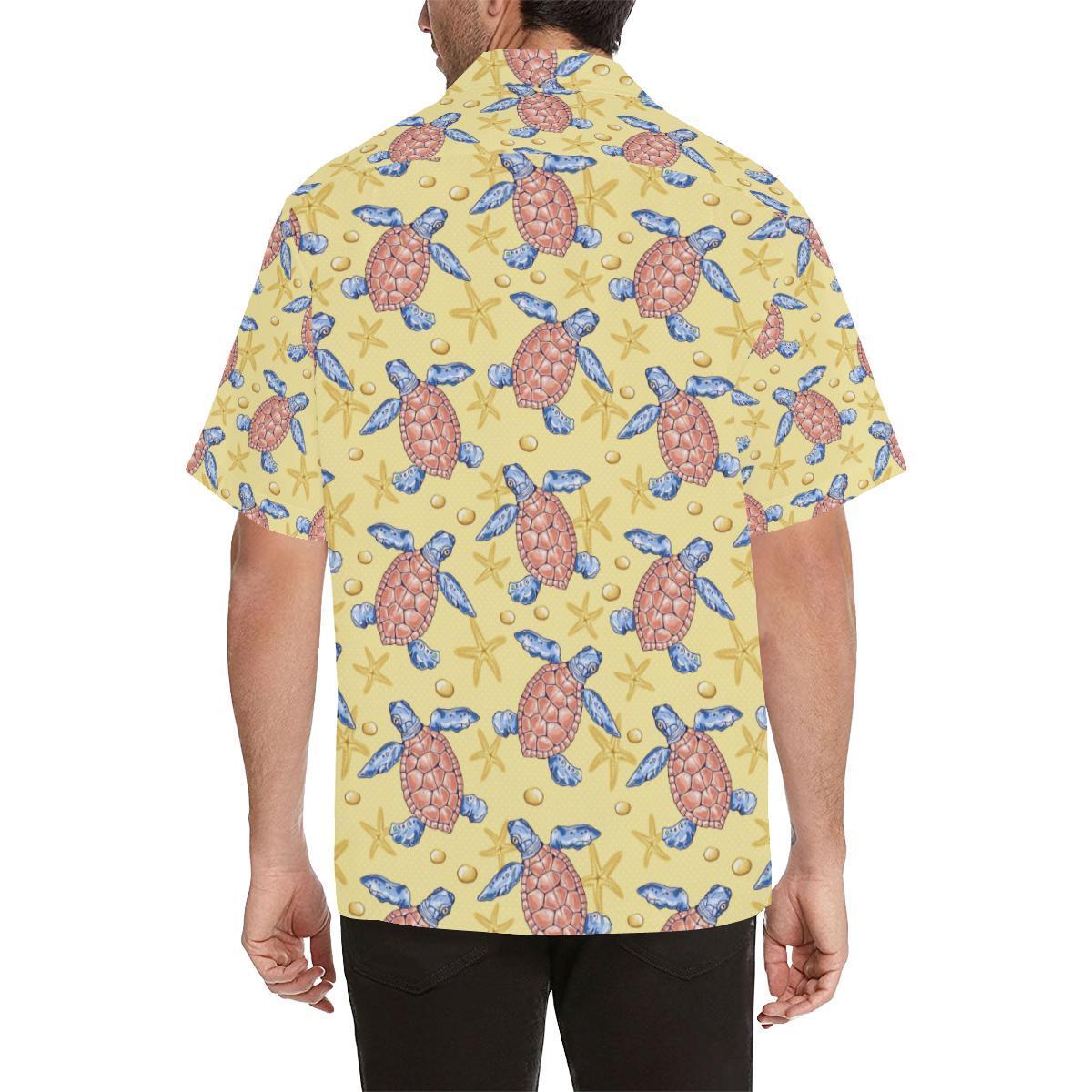 Sea Turtle Pattern Print Design T Hawaiian Shirt