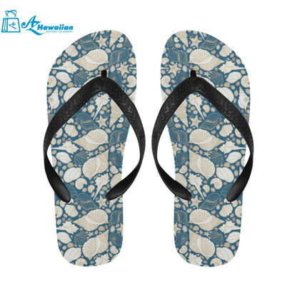 Sea turtle Polynesian Tribal design pattern Unisex Flip Flops