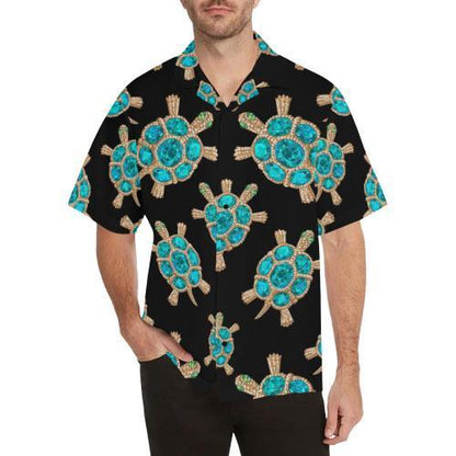 Sea Turtle Turquoise Diamond Hawaiian Shirt