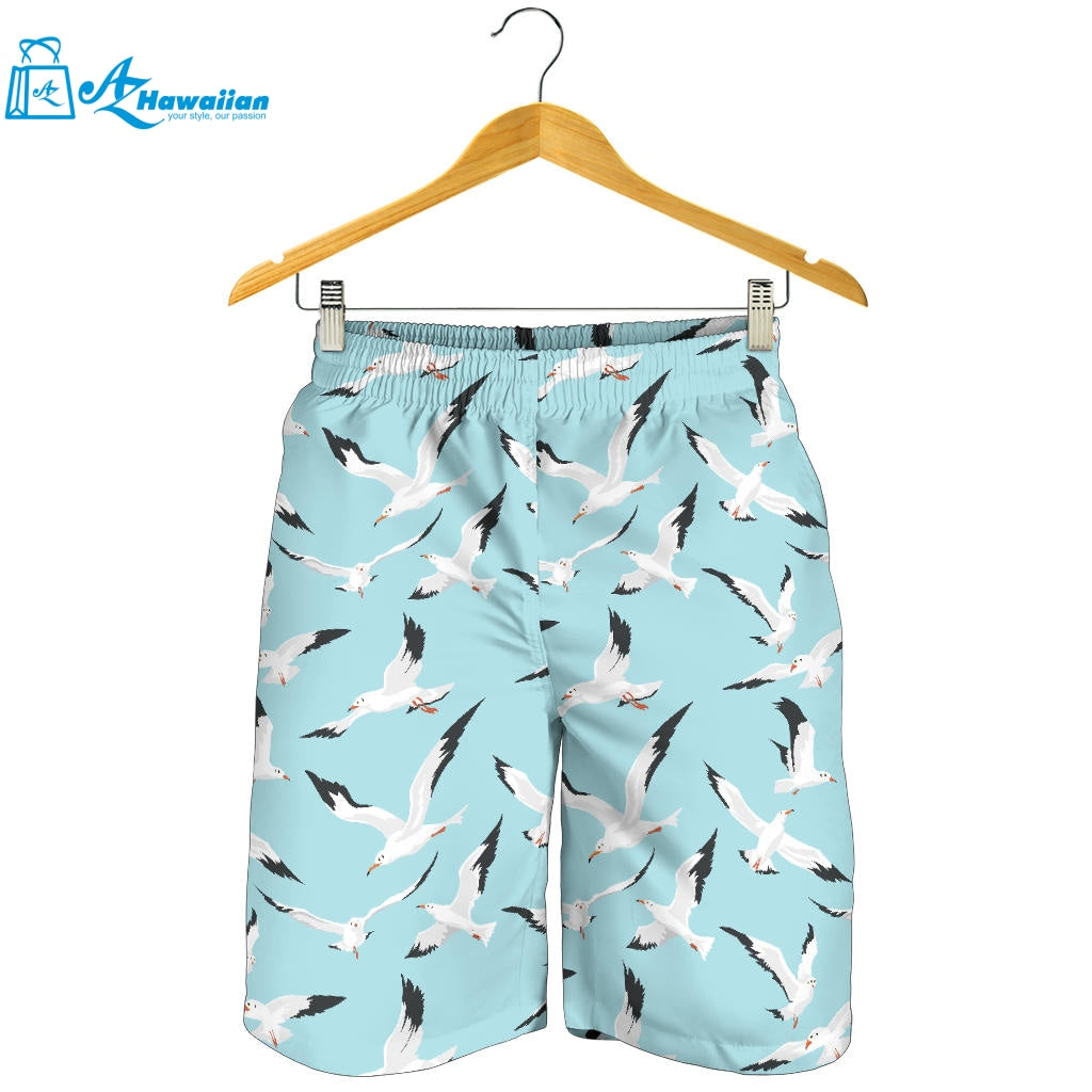 Seagull Pattern Print Design 01 Men Shorts