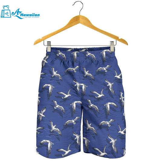 Seagull Pattern Print Design 03 Men Shorts