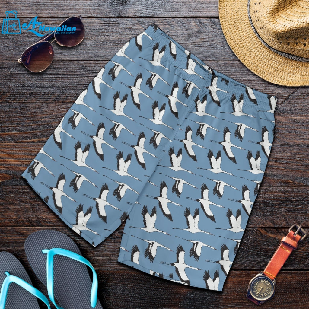 Seagull Pattern Print Design 04 Men Shorts