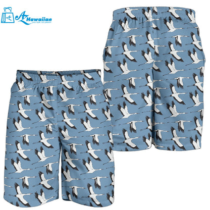 Seagull Pattern Print Design 04 Men Shorts