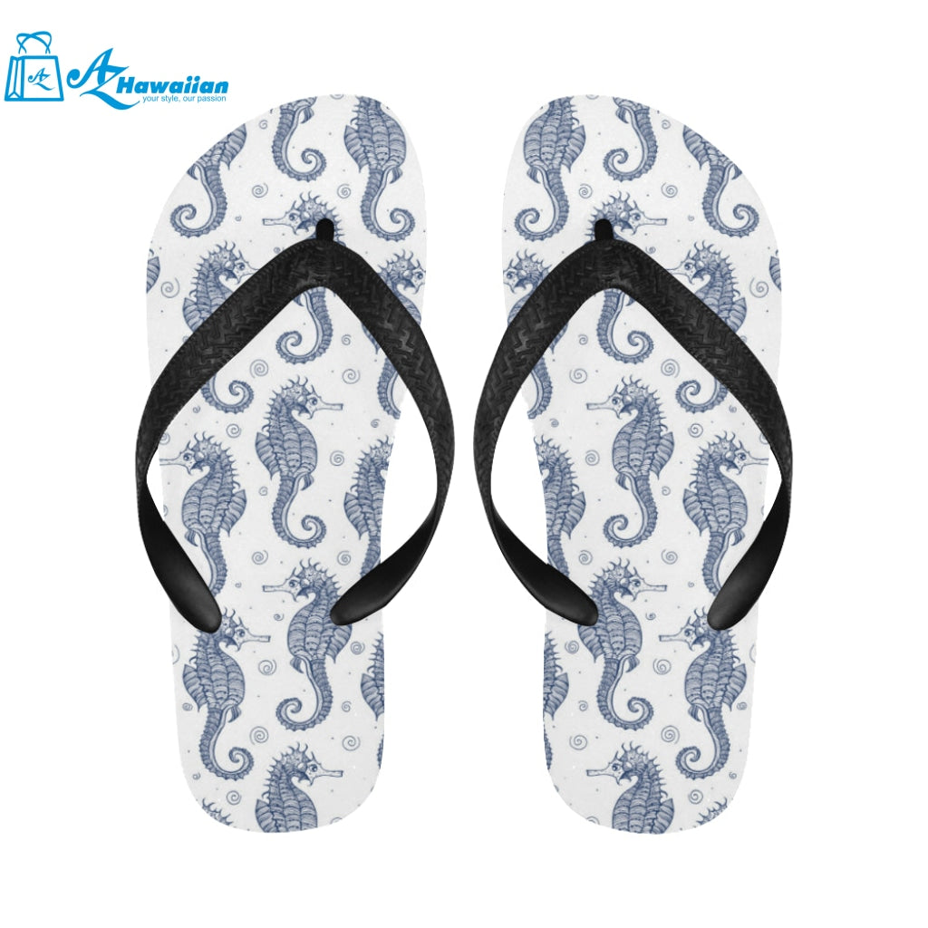 Seahorse pattern background Unisex Flip Flops