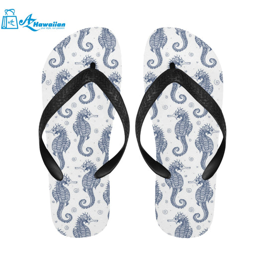 Seahorse pattern background Unisex Flip Flops