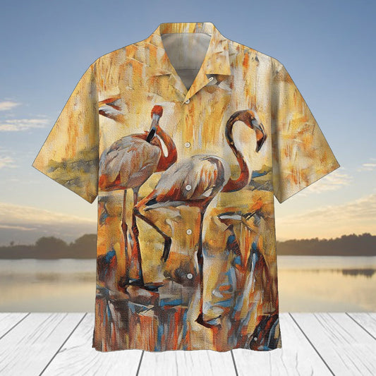 Flamingo Hawaiian Shirt | Hawaiian Shirt For Men | Hawaiian Shirt For Women | HW4398