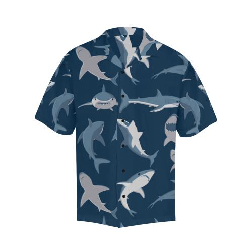 Shark Action Pattern Hawaiian Shirt