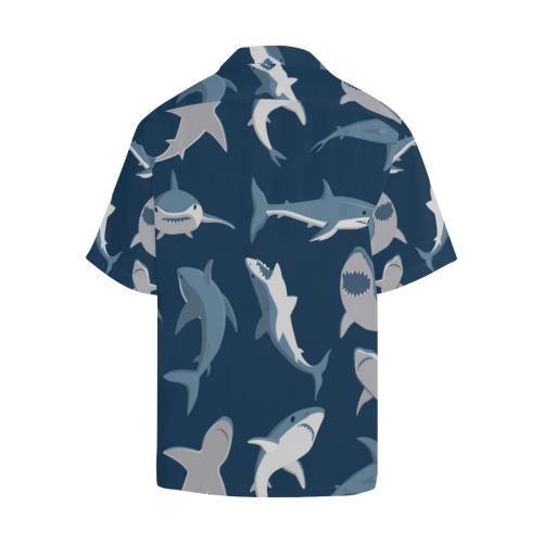 Shark Action Pattern Hawaiian Shirt